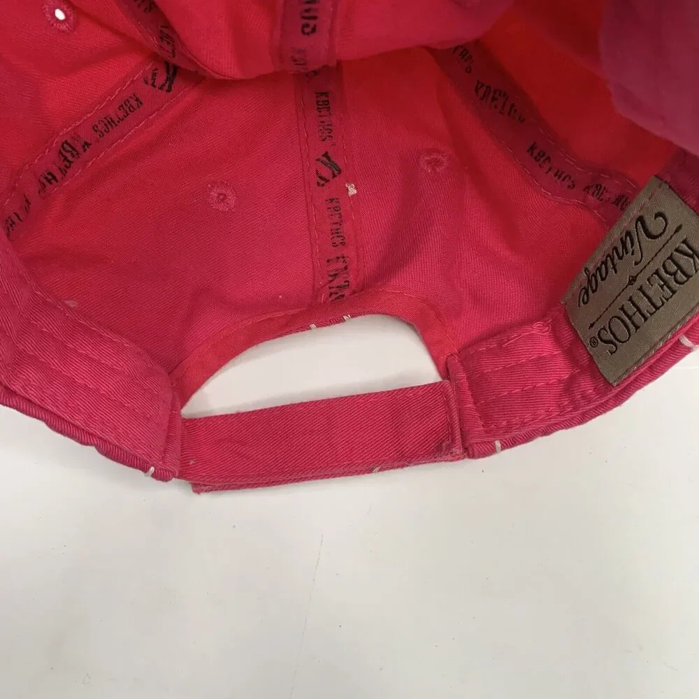 Distressed Live Laugh Love Strapback Hat Baseball Cap Hot Pink Adjustable Womens